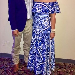 Eliza J Blue dress